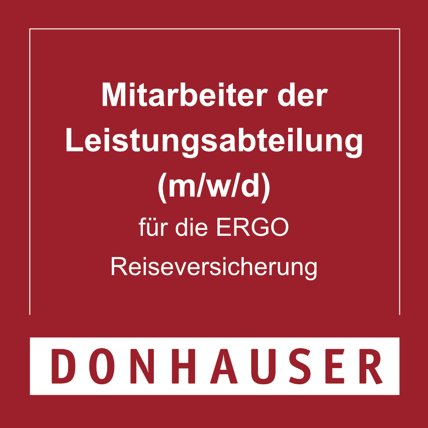 Mitarbeiter Leistungsabteilung für die Ergo Reiseversicherung